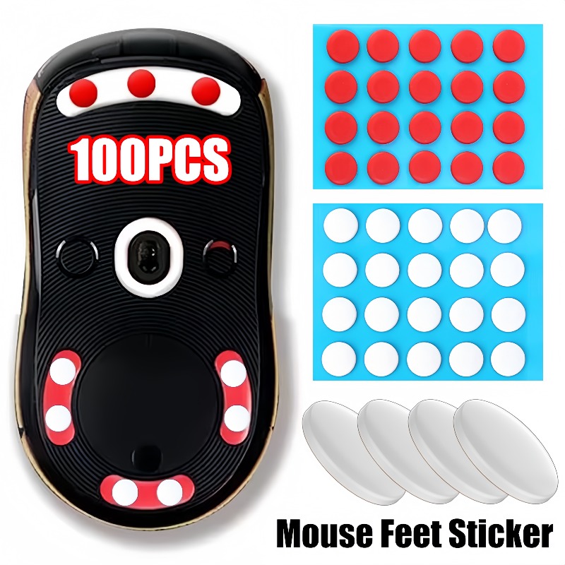 Mouse Bungee Holder - Gaming Mouse Skates Universal Feet Sticker