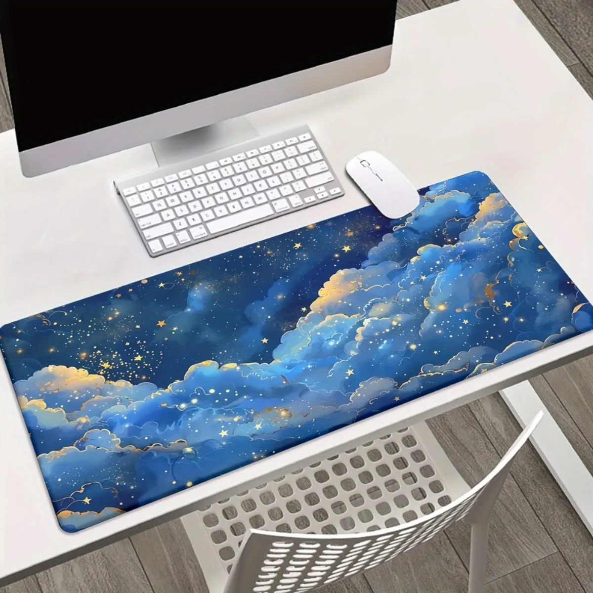 Pc Gaming Cloud Free - Cloud Star Theme Rubber Mouse Pad
