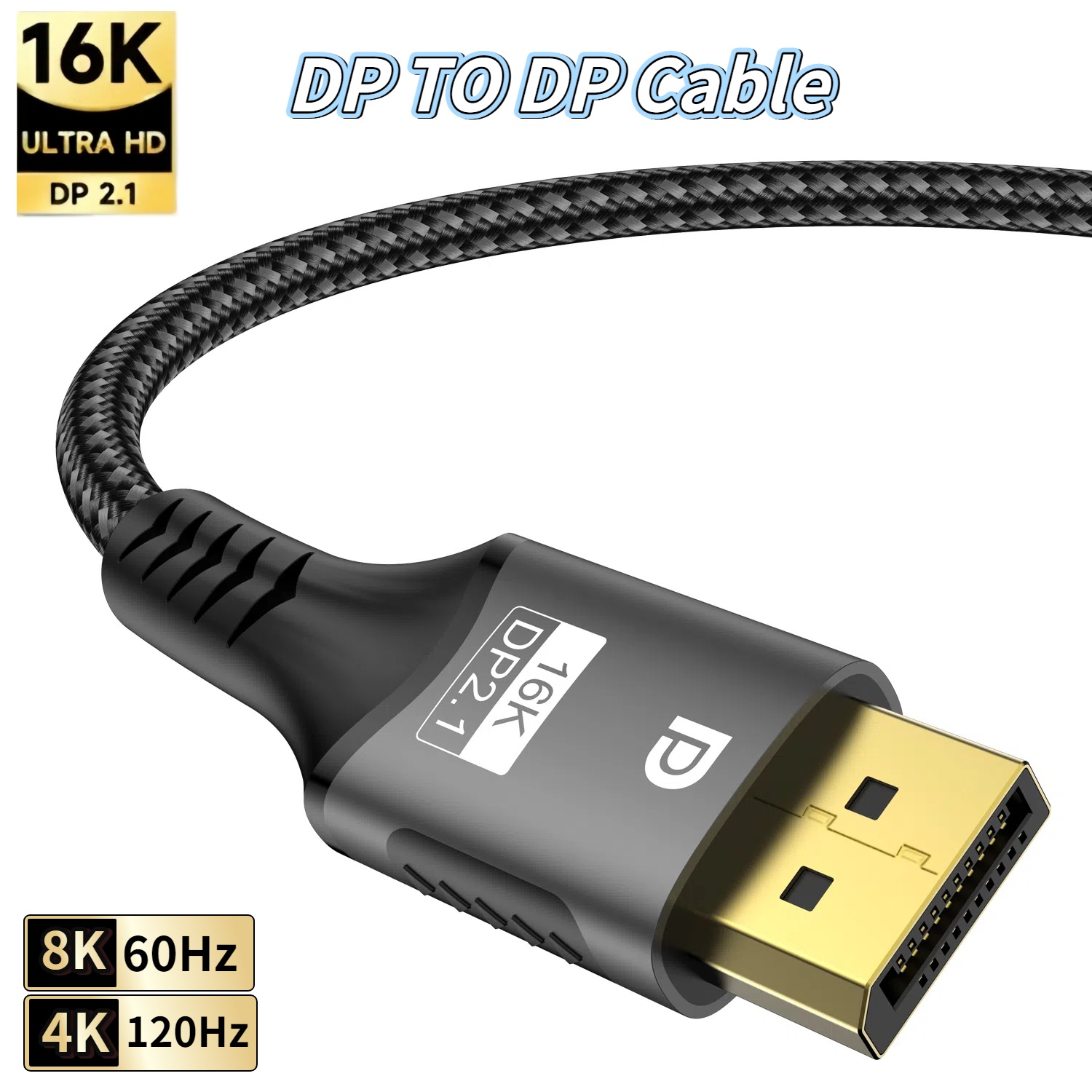 Pc Gaming Compact - 16K Displayport 2.1 to DP Cable