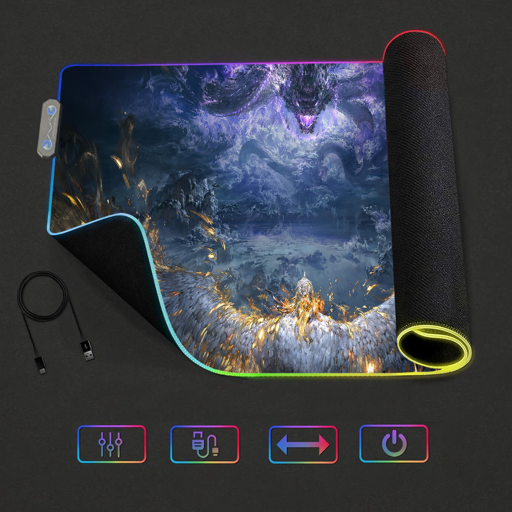 D-Drgan Cool Mouse Pad RGB LED - Pc Gaming Price のレビューと価格