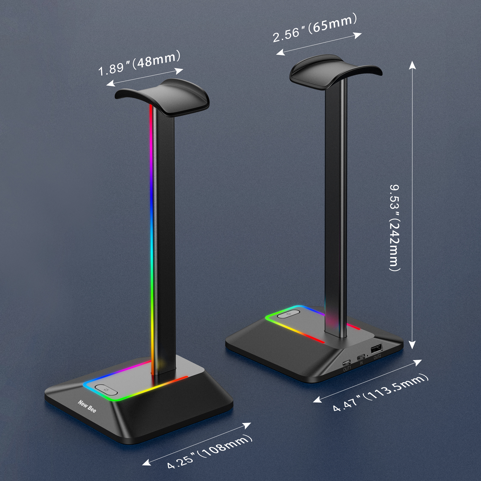 New Bee Z8 RGB Headphones Stan - Gaming Headset のレビューと価格
