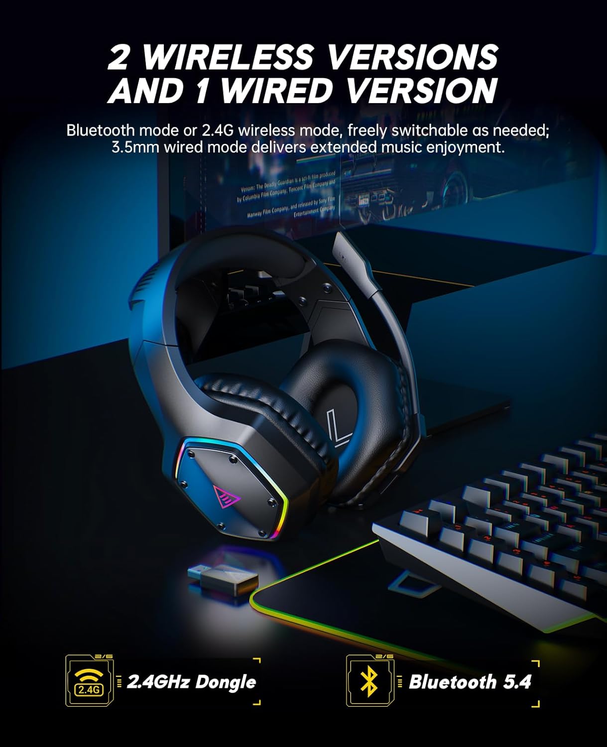 2.4GHz Wireless Gaming Headset - Gaming Headset のレビューと価格