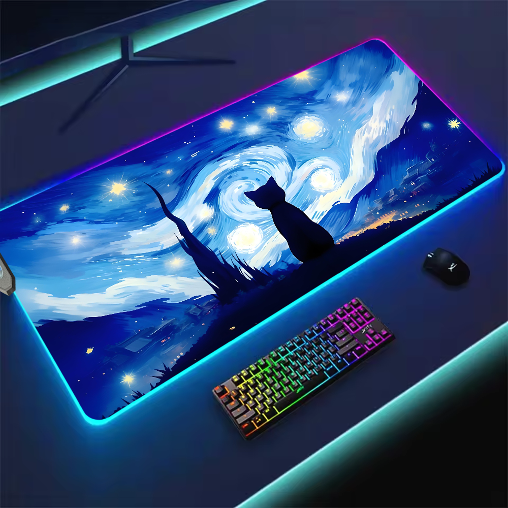 Mouse Pad RGB LED Light Non-Sl - Pc Gaming Price のレビューと価格