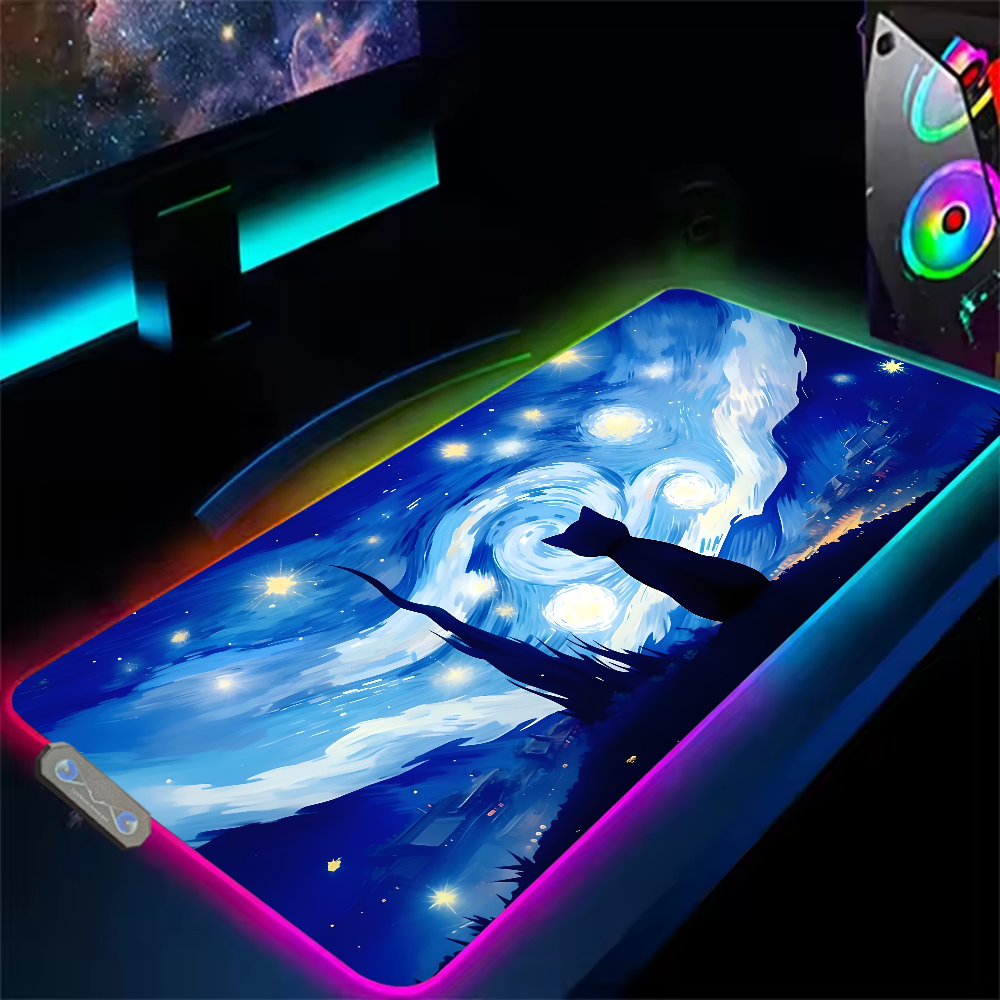 Mouse Pad RGB LED Light Non-Sl - Pc Gaming Price のレビューと価格