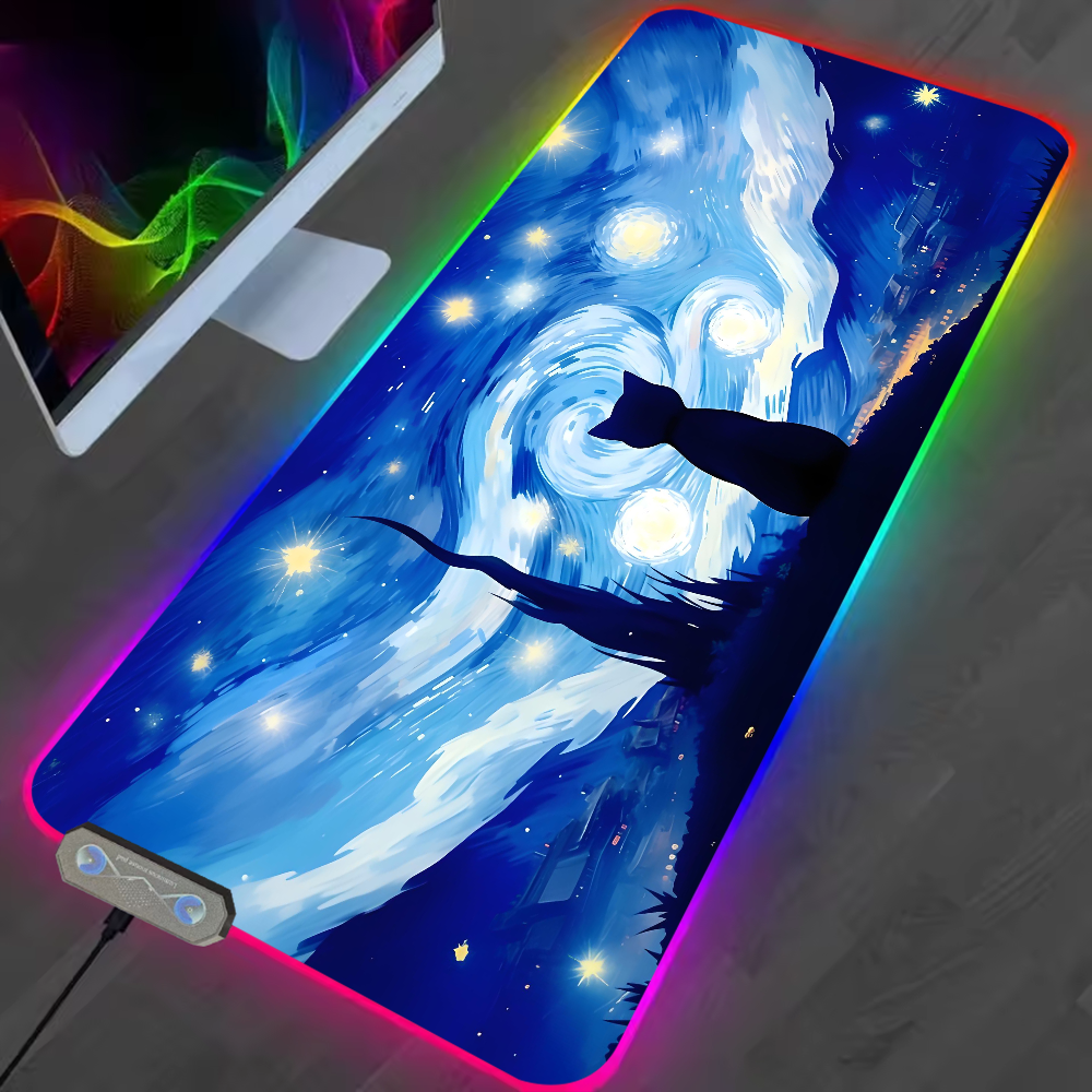 Mouse Pad RGB LED Light Non-Sl - Pc Gaming Price のレビューと価格