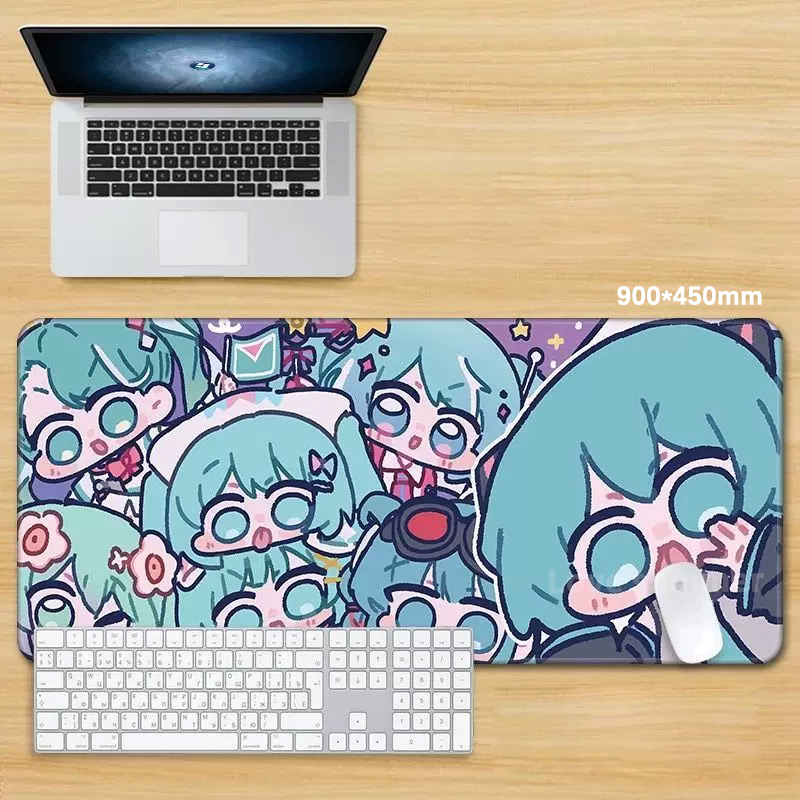 Anime Mouse Pad Gamer Keyboard - Pc Gaming Hatsune Miku のレビューと価格