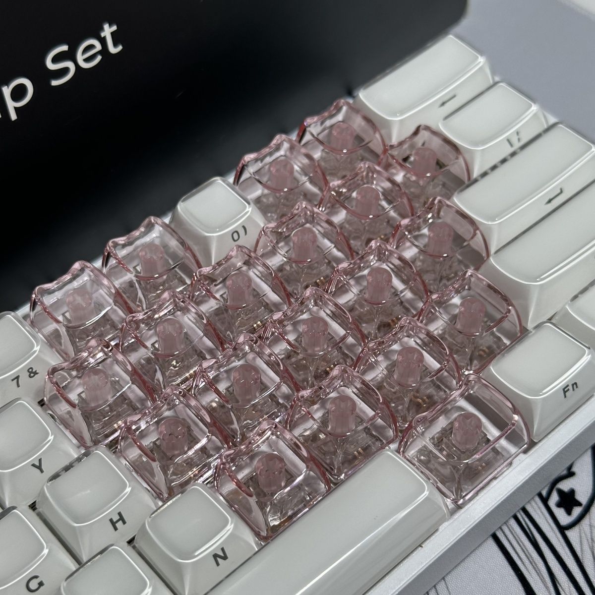 20pcs 1U Keycaps with Unique C - Mouse Bungee Holder のレビューと価格