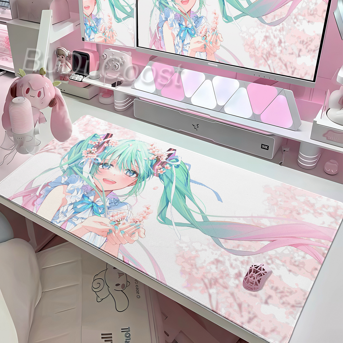 Desk Accessories Cute Anime Mo - Pc Gaming Hatsune Miku のレビューと価格