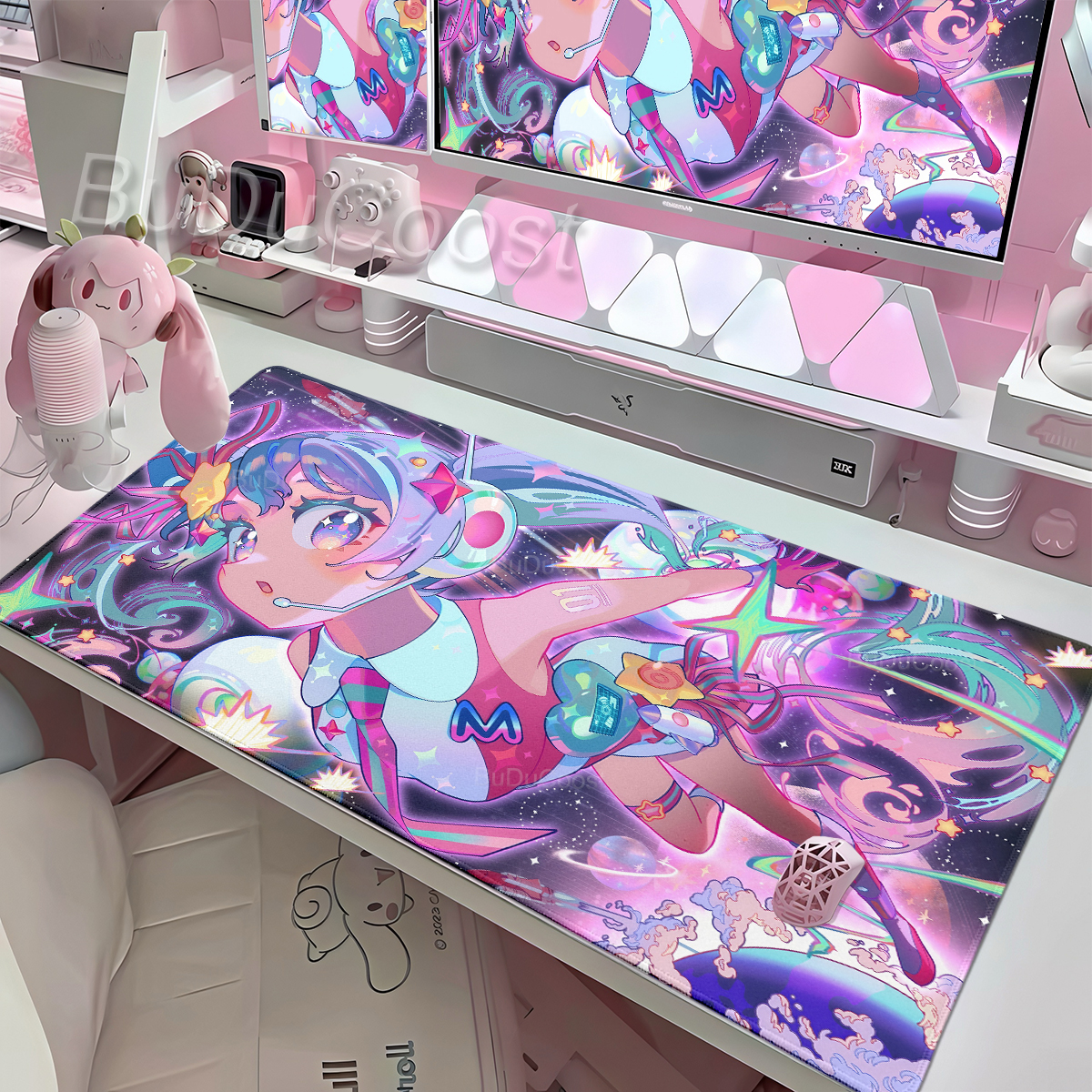 Desk Accessories Cute Anime Mo - Pc Gaming Hatsune Miku のレビューと価格