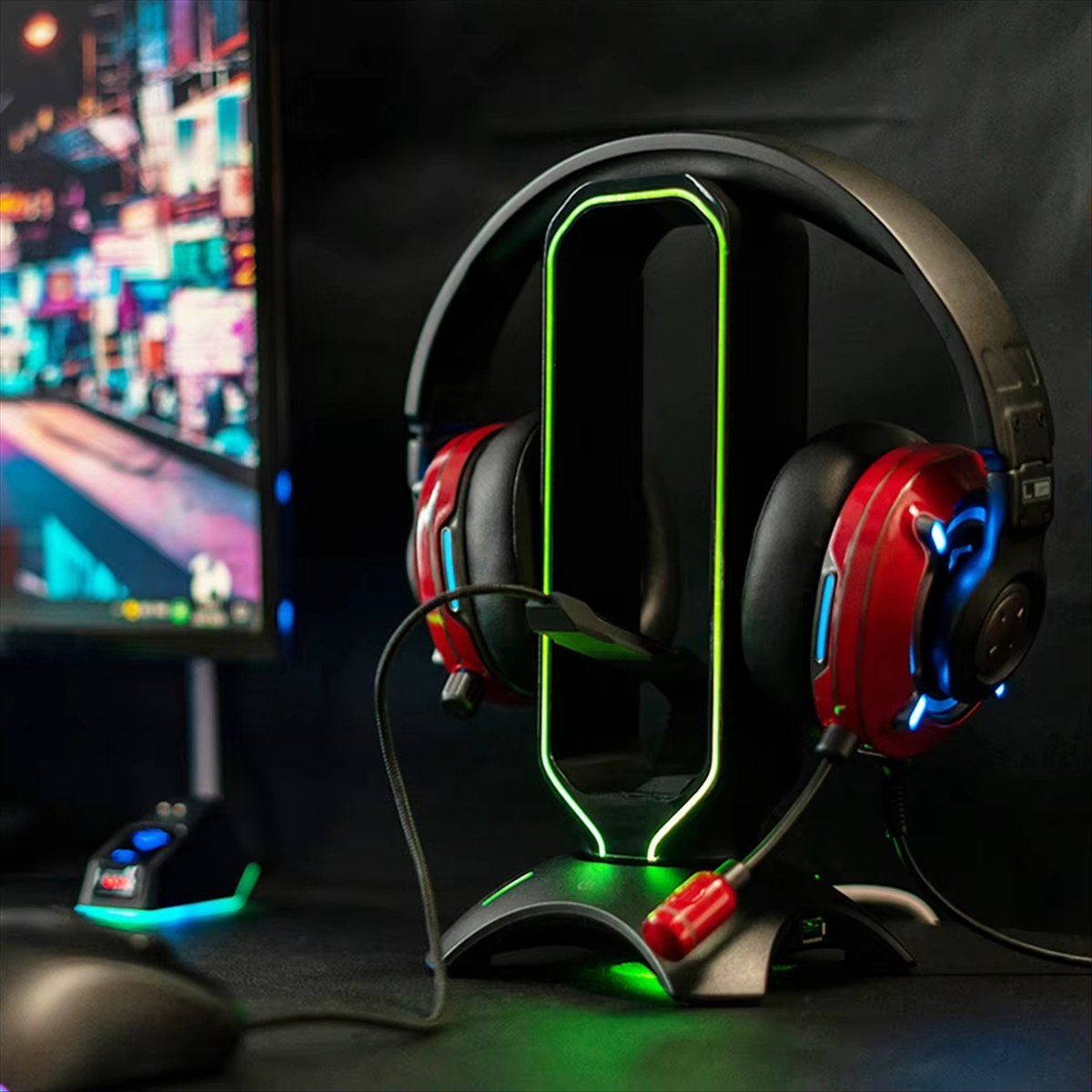 Stable- RGB Gaming Headphone S - Mouse Bungee Holder のレビューと価格