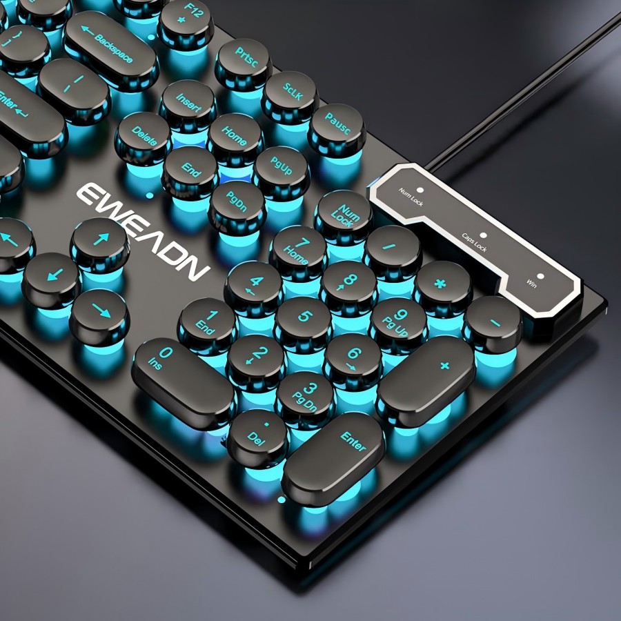 EWEADN Typewriter Gaming Keybo - Pc Gaming Handheld のレビューと価格