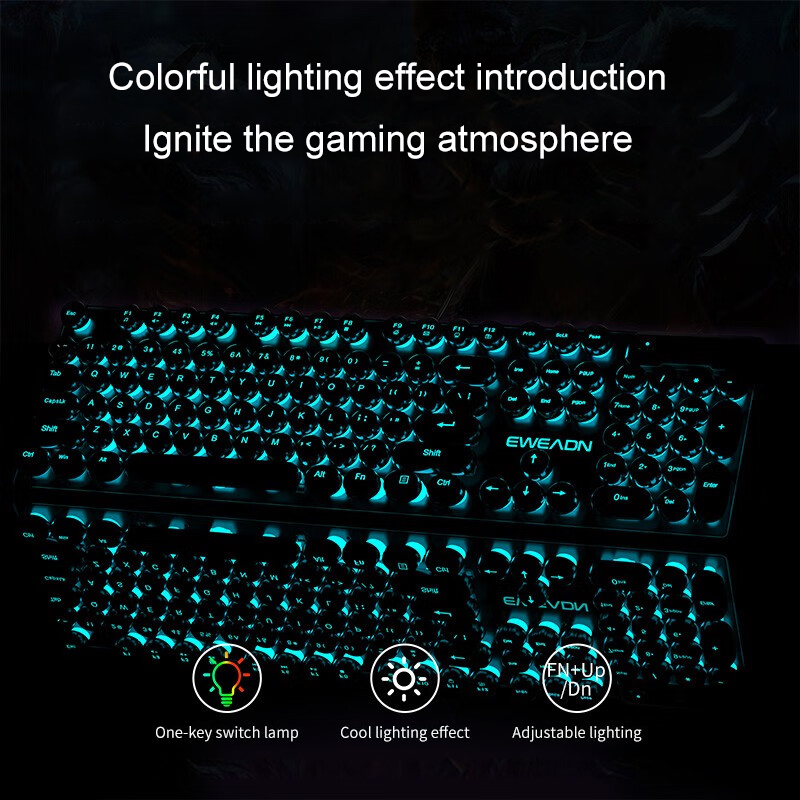 EWEADN Typewriter Gaming Keybo - Pc Gaming Handheld のレビューと価格