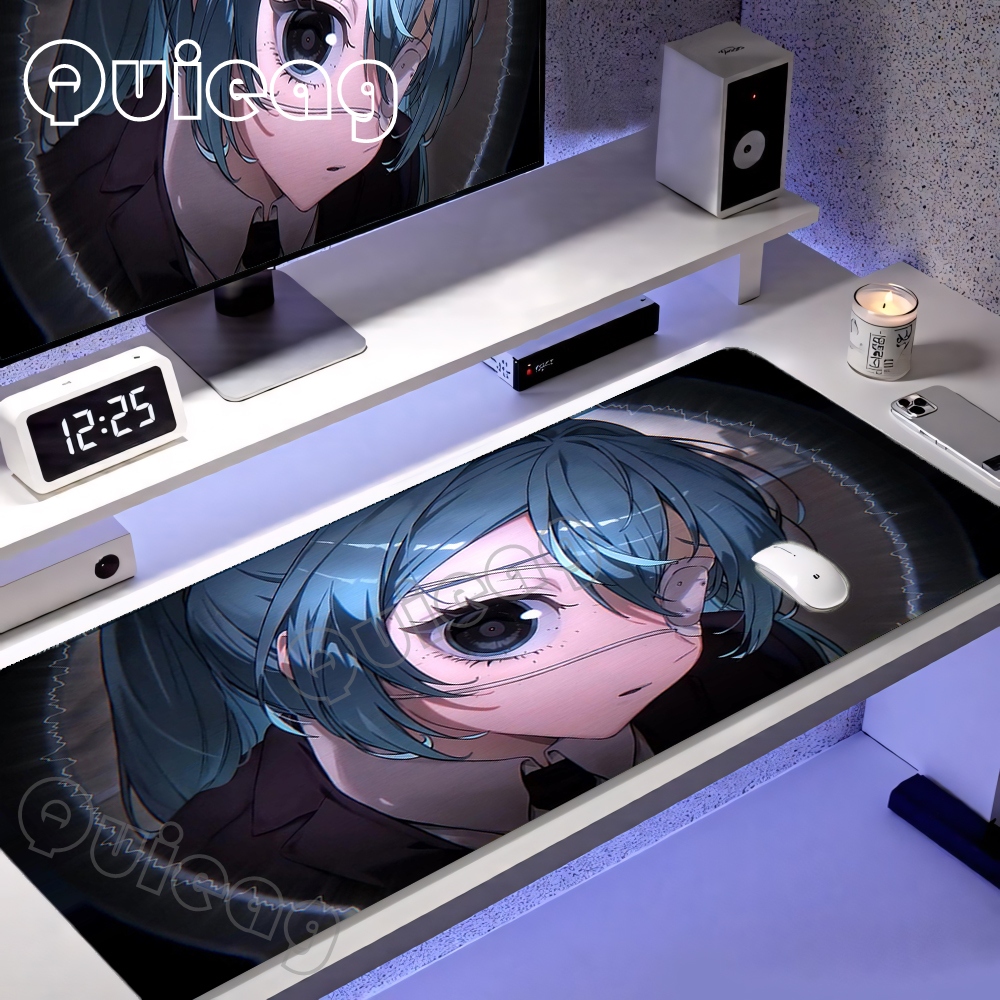Blue Kawaii Desk Mat Large Ext - Pc Gaming Hatsune Miku のレビューと価格