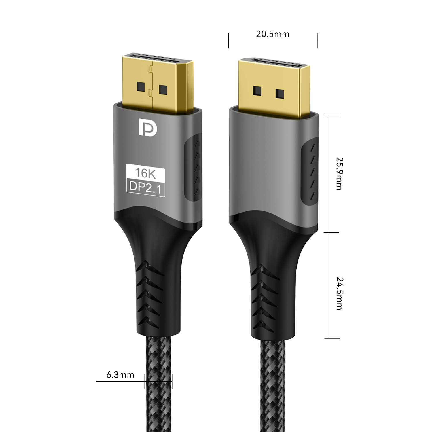 16K Displayport 2.1 to DP Cabl - Pc Gaming Compact のレビューと価格