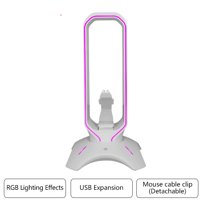 RGB Gaming Headphone Stand wit - Mouse Bungee Holder のレビューと価格