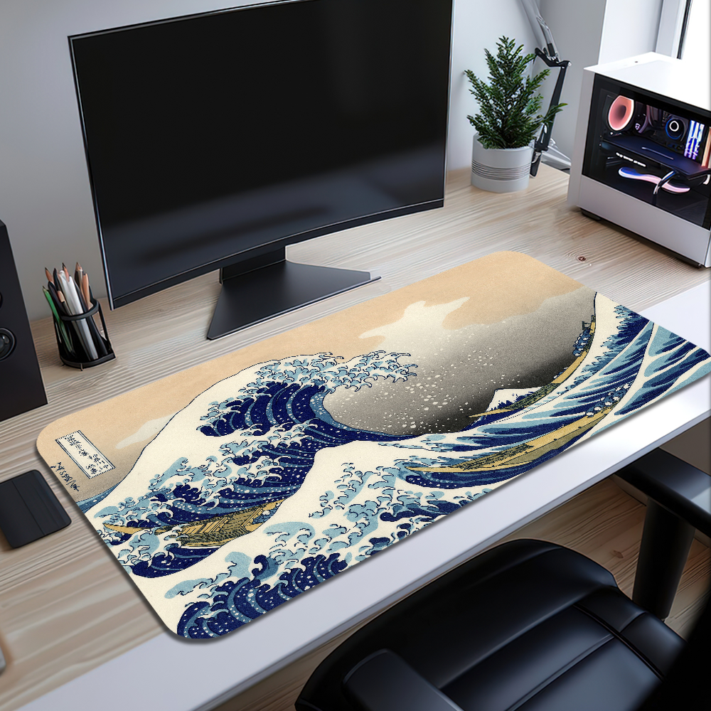 Great Wave Japanese Black Mous - Pc Gaming Price のレビューと価格